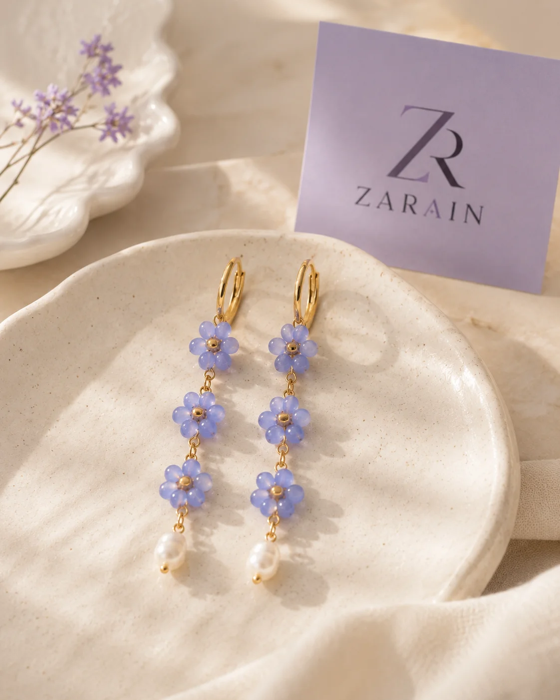 Blossom Pearl Drop Earrings